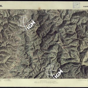 CARTA TOPOGRAFICA DEGLI STATI DI TERRA FERMA DI S.S.R.M. CARLO ALBERTO RE DI SARDEGNA FATTA DAL CORPO DELLO STATO MAGGIORE COMANDATO DAL TEN.TE GEN.LE B.NE DI MONTHOUX ALLA SCALA DI 1 50.000 1831 - FOGLIO P.12 SASSELLO.