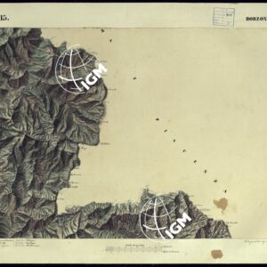 CARTA TOPOGRAFICA DEGLI STATI DI TERRA FERMA DI S.S.R.M. CARLO ALBERTO RE DI SARDEGNA FATTA DAL CORPO DELLO STATO MAGGIORE COMANDATO DAL TEN.TE GEN.LE B.NE DI MONTHOUX ALLA SCALA DI 1 50.000 1831 - FOGLIO P.15 BORZONASCA.