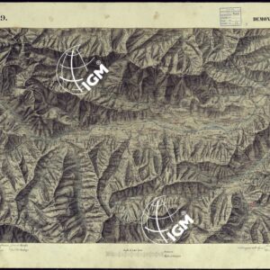 CARTA TOPOGRAFICA DEGLI STATI DI TERRA FERMA DI S.S.R.M. CARLO ALBERTO RE DI SARDEGNA FATTA DAL CORPO DELLO STATO MAGGIORE COMANDATO DAL TEN.TE GEN.LE B.NE DI MONTHOUX ALLA SCALA DI 1 50.000 1831 - FOGLIO Q.9 DEMONTE.