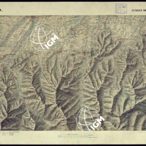 CARTA TOPOGRAFICA DEGLI STATI DI TERRA FERMA DI S.S.R.M. CARLO ALBERTO RE DI SARDEGNA FATTA DAL CORPO DELLO STATO MAGGIORE COMANDATO DAL TEN.TE GEN.LE B.NE DI MONTHOUX ALLA SCALA DI 1 50.000 1831 - FOGLIO Q.10 MONDOVI'.