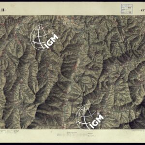 CARTA TOPOGRAFICA DEGLI STATI DI TERRA FERMA DI S.S.R.M. CARLO ALBERTO RE DI SARDEGNA FATTA DAL CORPO DELLO STATO MAGGIORE COMANDATO DAL TEN.TE GEN.LE B.NE DI MONTHOUX ALLA SCALA DI 1 50.000 1831 - FOGLIO Q.11 CEVA.