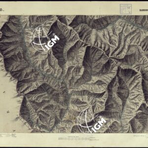 CARTA TOPOGRAFICA DEGLI STATI DI TERRA FERMA DI S.S.R.M. CARLO ALBERTO RE DI SARDEGNA FATTA DAL CORPO DELLO STATO MAGGIORE COMANDATO DAL TEN.TE GEN.LE B.NE DI MONTHOUX ALLA SCALA DI 1 50.000 1831 - FOGLIO R.8 ROBION.