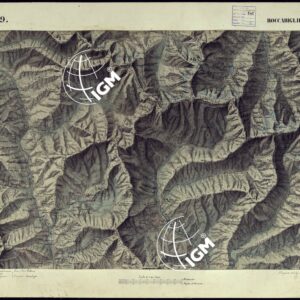 CARTA TOPOGRAFICA DEGLI STATI DI TERRA FERMA DI S.S.R.M. CARLO ALBERTO RE DI SARDEGNA FATTA DAL CORPO DELLO STATO MAGGIORE COMANDATO DAL TEN.TE GEN.LE B.NE DI MONTHOUX ALLA SCALA DI 1 50.000 1831 - FOGLIO R.9 ROCCABIGLIERA.