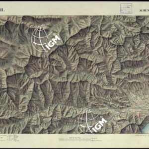 CARTA TOPOGRAFICA DEGLI STATI DI TERRA FERMA DI S.S.R.M. CARLO ALBERTO RE DI SARDEGNA FATTA DAL CORPO DELLO STATO MAGGIORE COMANDATO DAL TEN.TE GEN.LE B.NE DI MONTHOUX ALLA SCALA DI 1 50.000 1831 - FOGLIO R.11 ALBENGA.
