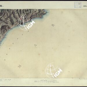 CARTA TOPOGRAFICA DEGLI STATI DI TERRA FERMA DI S.S.R.M. CARLO ALBERTO RE DI SARDEGNA FATTA DAL CORPO DELLO STATO MAGGIORE COMANDATO DAL TEN.TE GEN.LE B.NE DI MONTHOUX ALLA SCALA DI 1 50.000 1831 - FOGLIO R.12 FINALE.