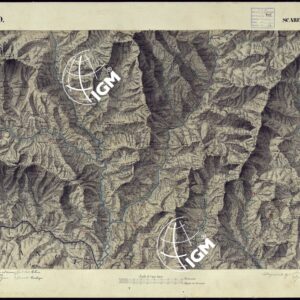 CARTA TOPOGRAFICA DEGLI STATI DI TERRA FERMA DI S.S.R.M. CARLO ALBERTO RE DI SARDEGNA FATTA DAL CORPO DELLO STATO MAGGIORE COMANDATO DAL TEN.TE GEN.LE B.NE DI MONTHOUX ALLA SCALA DI 1 50.000 1831 - FOGLIO S.9 SCARENA.