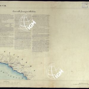 CARTA TOPOGRAFICA DEGLI STATI IN TERRAFERMA DI S.M. IL RE DI SARDEGNA ALLA SCALA DI 1 A 50.000 OPERA DEL CORPO REALE DELLO STATO MAGGIORE - FOGLIO N°III + CENNI SULLA FORMAZIONE DELLA CARTA