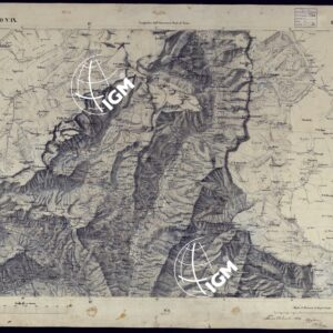 CARTA TOPOGRAFICA DEGLI STATI IN TERRAFERMA DI S.M. IL RE DI SARDEGNA ALLA SCALA DI 1 A 50.000 OPERA DEL CORPO REALE DELLO STATO MAGGIORE - FOGLIO N°IX CRODO