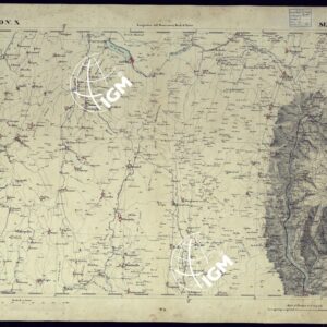 CARTA TOPOGRAFICA DEGLI STATI IN TERRAFERMA DI S.M. IL RE DI SARDEGNA ALLA SCALA DI 1 A 50.000 OPERA DEL CORPO REALE DELLO STATO MAGGIORE - FOGLIO N°X SEYSSEL