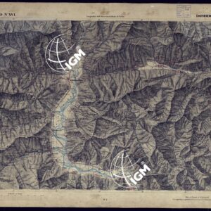 CARTA TOPOGRAFICA DEGLI STATI IN TERRAFERMA DI S.M. IL RE DI SARDEGNA ALLA SCALA DI 1 A 50.000 OPERA DEL CORPO REALE DELLO STATO MAGGIORE - FOGLIO N°XVI DOMODOSSOLA