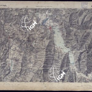 CARTA TOPOGRAFICA DEGLI STATI IN TERRAFERMA DI S.M. IL RE DI SARDEGNA ALLA SCALA DI 1 A 50.000 OPERA DEL CORPO REALE DELLO STATO MAGGIORE - FOGLIO N°XIX ANNECY