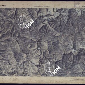 CARTA TOPOGRAFICA DEGLI STATI IN TERRAFERMA DI S.M. IL RE DI SARDEGNA ALLA SCALA DI 1 A 50.000 OPERA DEL CORPO REALE DELLO STATO MAGGIORE - FOGLIO N°XLIII MODANE