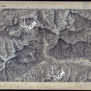 CARTA TOPOGRAFICA DEGLI STATI IN TERRAFERMA DI S.M. IL RE DI SARDEGNA ALLA SCALA DI 1 A 50.000 OPERA DEL CORPO REALE DELLO STATO MAGGIORE - FOGLIO N°XLIV  - SUSA