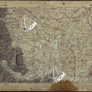 CARTA TOPOGRAFICA DEGLI STATI IN TERRAFERMA DI S.M. IL RE DI SARDEGNA ALLA SCALA DI 1 A 50.000 OPERA DEL CORPO REALE DELLO STATO MAGGIORE - FOGLIO N°LVIII SALUZZO