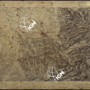 CARTA TOPOGRAFICA DEGLI STATI IN TERRAFERMA DI S.M. IL RE DI SARDEGNA ALLA SCALA DI 1 A 50.000 OPERA DEL CORPO REALE DELLO STATO MAGGIORE - FOGLIO N°LXI NOVI