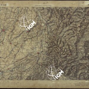 CARTA TOPOGRAFICA DEGLI STATI IN TERRAFERMA DI S.M. IL RE DI SARDEGNA ALLA SCALA DI 1 A 50.000 OPERA DEL CORPO REALE DELLO STATO MAGGIORE - FOGLIO N°LXV FOSSANO