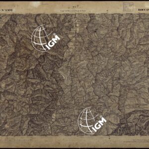 CARTA TOPOGRAFICA DEGLI STATI IN TERRAFERMA DI S.M. IL RE DI SARDEGNA ALLA SCALA DI 1 A 50.000 OPERA DEL CORPO REALE DELLO STATO MAGGIORE - FOGLIO N°LXVI ROCCAVERANO