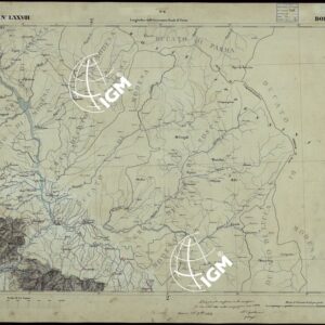 CARTA TOPOGRAFICA DEGLI STATI IN TERRAFERMA DI S.M. IL RE DI SARDEGNA ALLA SCALA DI 1 A 50.000 OPERA DEL CORPO REALE DELLO STATO MAGGIORE - FOGLIO N°LXXVIII BOLLANO