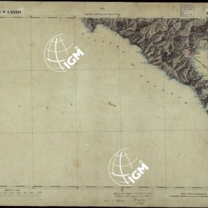 CARTA TOPOGRAFICA DEGLI STATI IN TERRAFERMA DI S.M. IL RE DI SARDEGNA ALLA SCALA DI 1 A 50.000 OPERA DEL CORPO REALE DELLO STATO MAGGIORE - FOGLIO N°LXXXIV SPEZIA