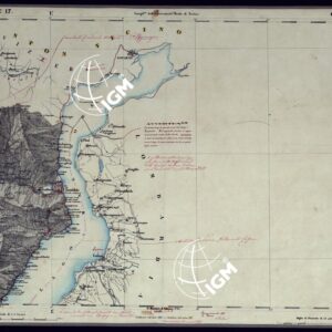 CARTA TOPOGRAFICA DEGLI STATI IN TERRAFERMA DI S.M. IL RE DI SARDEGNA ALLA SCALA DI 1 A 50.000 OPERA DEL CORPO REALE DELLO STATO MAGGIORE - FOGLIO N°17 CANNOBIO