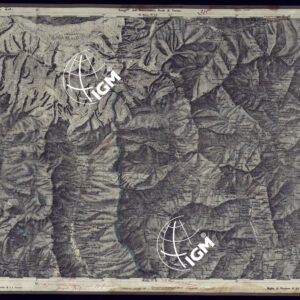 CARTA TOPOGRAFICA DEGLI STATI IN TERRAFERMA DI S.M. IL RE DI SARDEGNA ALLA SCALA DI 1 A 50.000 OPERA DEL CORPO REALE DELLO STATO MAGGIORE - FOGLIO N°23 M. ROSA