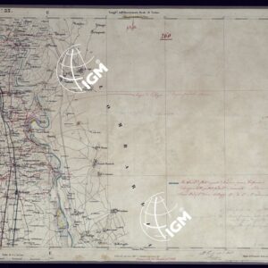 CARTA TOPOGRAFICA DEGLI STATI IN TERRAFERMA DI S.M. IL RE DI SARDEGNA ALLA SCALA DI 1 A 50.000 OPERA DEL CORPO REALE DELLO STATO MAGGIORE - FOGLIO N°33 OLEGGIO