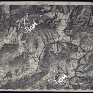 CARTA TOPOGRAFICA DEGLI STATI IN TERRAFERMA DI S.M. IL RE DI SARDEGNA ALLA SCALA DI 1 A 50.000 OPERA DEL CORPO REALE DELLO STATO MAGGIORE - FOGLIO N°37 CERESOLE REALE