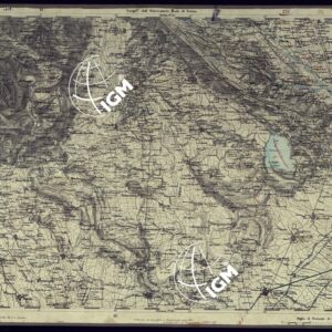 CARTA TOPOGRAFICA DEGLI STATI IN TERRAFERMA DI S.M. IL RE DI SARDEGNA ALLA SCALA DI 1 A 50.000 OPERA DEL CORPO REALE DELLO STATO MAGGIORE - FOGLIO N°39 IVREA