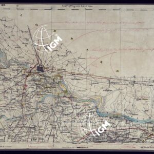 CARTA TOPOGRAFICA DEGLI STATI IN TERRAFERMA DI S.M. IL RE DI SARDEGNA ALLA SCALA DI 1 A 50.000 OPERA DEL CORPO REALE DELLO STATO MAGGIORE - FOGLIO N°49 PAVIA