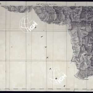 CARTA TOPOGRAFICA DEGLI STATI IN TERRAFERMA DI S.M. IL RE DI SARDEGNA ALLA SCALA DI 1 A 50.000 OPERA DEL CORPO REALE DELLO STATO MAGGIORE - FOGLIO N°50 CESANNE