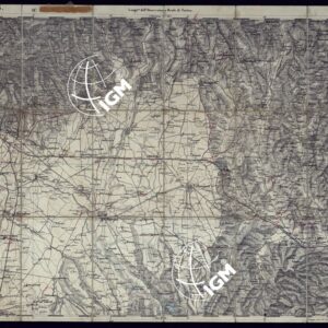 CARTA TOPOGRAFICA DEGLI STATI IN TERRAFERMA DI S.M. IL RE DI SARDEGNA ALLA SCALA DI 1 A 50.000 OPERA DEL CORPO REALE DELLO STATO MAGGIORE - FOGLIO N°53 CHIERI