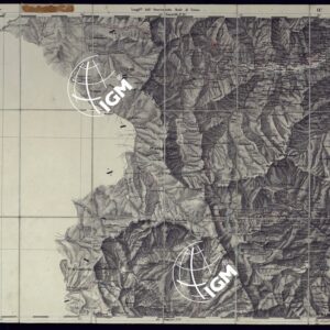CARTA TOPOGRAFICA DEGLI STATI IN TERRAFERMA DI S.M. IL RE DI SARDEGNA ALLA SCALA DI 1 A 50.000 OPERA DEL CORPO REALE DELLO STATO MAGGIORE - FOGLIO N°57 M. VISO