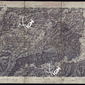 CARTA TOPOGRAFICA DEGLI STATI IN TERRAFERMA DI S.M. IL RE DI SARDEGNA ALLA SCALA DI 1 A 50.000 OPERA DEL CORPO REALE DELLO STATO MAGGIORE - FOGLIO N°60 ACQUI