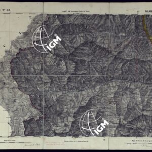 CARTA TOPOGRAFICA DEGLI STATI IN TERRAFERMA DI S.M. IL RE DI SARDEGNA ALLA SCALA DI 1 A 50.000 OPERA DEL CORPO REALE DELLO STATO MAGGIORE - FOGLIO N°63 SAMPEYRE
