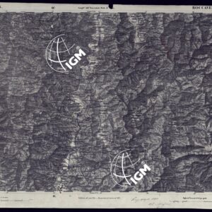 CARTA TOPOGRAFICA DEGLI STATI IN TERRAFERMA DI S.M. IL RE DI SARDEGNA ALLA SCALA DI 1 A 50.000 OPERA DEL CORPO REALE DELLO STATO MAGGIORE - FOGLIO N°66 ROCCAVERANO SUPPLEMENTO