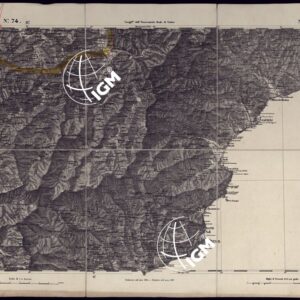 CARTA TOPOGRAFICA DEGLI STATI IN TERRAFERMA DI S.M. IL RE DI SARDEGNA ALLA SCALA DI 1 A 50.000 OPERA DEL CORPO REALE DELLO STATO MAGGIORE - FOGLIO N°74 SAVONA