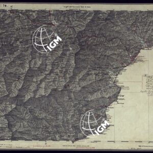 CARTA TOPOGRAFICA DEGLI STATI IN TERRAFERMA DI S.M. IL RE DI SARDEGNA ALLA SCALA DI 1 A 50.000 OPERA DEL CORPO REALE DELLO STATO MAGGIORE - FOGLIO N°74 SAVONA