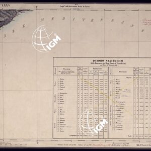 CARTA TOPOGRAFICA DEGLI STATI IN TERRAFERMA DI S.M. IL RE DI SARDEGNA ALLA SCALA DI 1 A 50.000 OPERA DEL CORPO REALE DELLO STATO MAGGIORE - FOGLIO N°LXXV VARAZZE