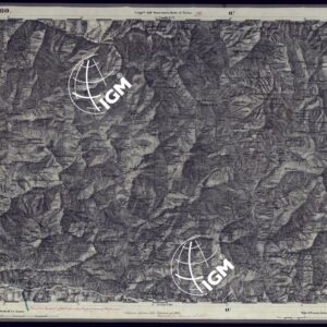 CARTA TOPOGRAFICA DEGLI STATI IN TERRAFERMA DI S.M. IL RE DI SARDEGNA ALLA SCALA DI 1 A 50.000 OPERA DEL CORPO REALE DELLO STATO MAGGIORE - FOGLIO N°80 MOLLIERES
