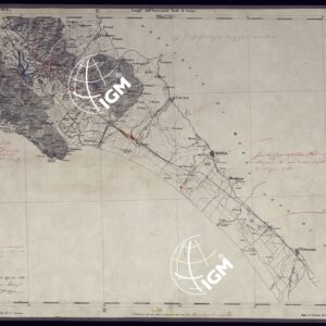 CARTA TOPOGRAFICA DEGLI STATI IN TERRAFERMA DI S.M. IL RE DI SARDEGNA ALLA SCALA DI 1 A 50.000 OPERA DEL CORPO REALE DELLO STATO MAGGIORE - FOGLIO N°85 SARZANA
