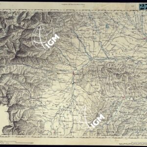 CARTA delle STRADE NEGLI STATI DI SUA MAESTA' IN TERRAFERMA PER USO DELL'ECCELL.MO CONSIGLIO SUPERIORE D'ACQUE E STRADE RIDOTTA DALLA GRAN CARTA TOPOGRAFICA DI RECENTE FORMATA DAL REAL CORPO DI STATO MAGGIORE GENERALE - FOGLIO N.V - TORINO.