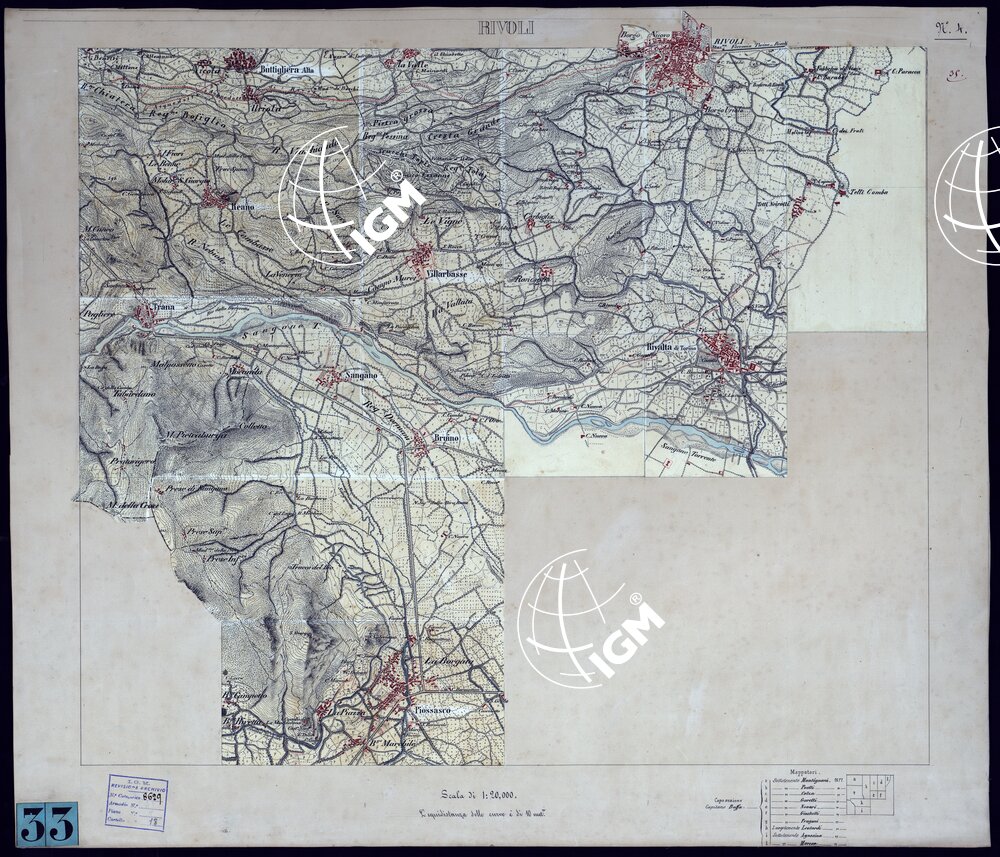 AVIGLIANA E DINTORNI - FOGLIO 4 RIVOLI.
