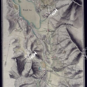 PLAN DU GRAND MONTCENIS LEVE' DANS LE MOIS D'OCTOBRE EN 1796 POUR LA NOUVELLE DEMARCATION, PAR LES C.NS COMMISSAIRES BROSSIER ET L'ING. SOUSSIGNE' JOSEPH CONTI ING. TOPOGRAPHE.