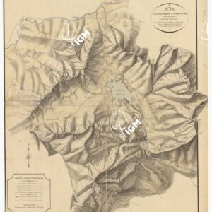 PLAN TOPOGRAPHIQUE ET MILITAIRE DU GRAND ET PETIT MONT- CENIS CONTENANT LES LIGNES DE DEFENSE QU'OCCUPERENT LES TROUPES PIEMONTAISES, LA I.RE A' LA CAMPAGNE DE L'ANNEE 1744 ET LA 2.DE DANS CELLE DE' L'ANNEE 1794
