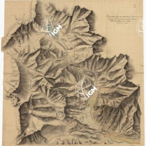 RIDUZIONE ALLA META' DELLA CARTA N°43 C. REGIONE DEL MONCENISIO CON TUTTO IL BACINO DALLA SINISCHIA SINO A SUSA