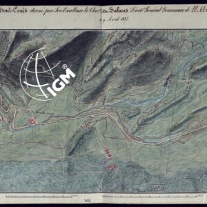 PLAN DU PLATEAU DU MONT-CENIS DONNE' PAR SON EXCELLENCE LE CHEV DE SALUCES LIEUT. GENERAL GOUVERNEUR DE LL:AA:RR: LE DUC DE SAVOIE ET LE DUC DE GENES LE 9 AVRIL 1837.