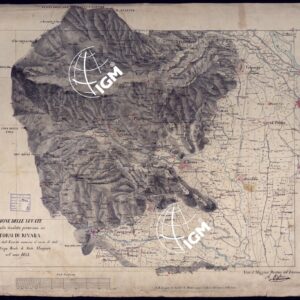 RIUNIONE DELLE LEVATE ESEGUITE COLLA TAVOLETTA PRETORIANA NEI DINTORNI DI RIVARA DAGLI UFFICIALI DELL' ESERCITO AMMESSI AL CORSO DI STUDI PRESSO IL CORPO REALE DI STATO MAGGIORE NELL'ANNO 1853.