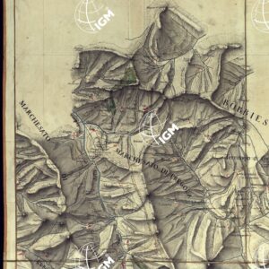 RIDUZIONE DELLA FRONTIERA DEL BOBBIESE OLTRE PO TORTONESE DAL CONFLUENTE DEL TORRENTE AUTO NELLA TREBBIA PER SINO ALLA MADO.NA DEL M. SERRAVALLE - FOGLIO 1 E RETRO.