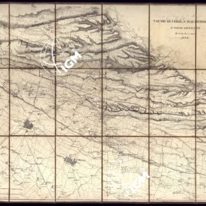 VAUDE DI CIRIE', S. MAURIZIO, NOLE E PAESE ADIACENTE ALLA SCALA DI 1. A 15,000 1844.