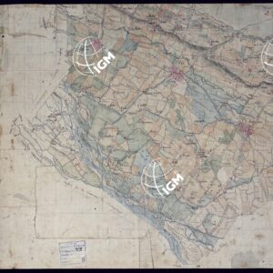 CARTA ORIGINALE DELLE VAUDE RILEVATA NEL 1832 AL 10.000 PER LO STABILIMENTO DEL CAMPO D'ISTRUZIONE, CHE EBBE LUOGO NELL'AUTUNNO DEL 1833 - FOGLIO 3.